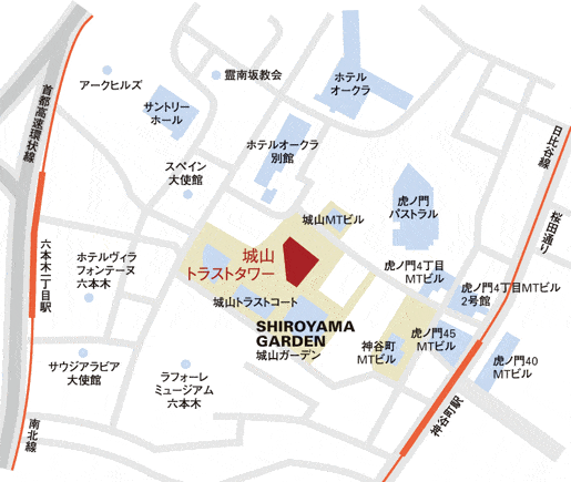 カナダ法律事務所 アクセス地図情報